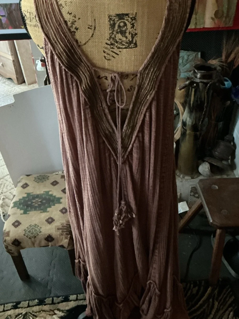 Free People Maxi Dress in Brown - Picture 5 of 9
